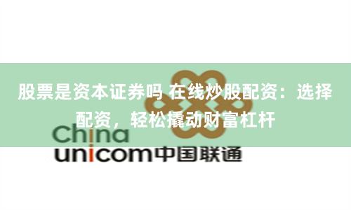 股票是资本证券吗 在线炒股配资：选择配资，轻松撬动财富杠杆